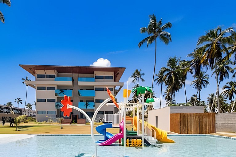 Apto Pé na Areia em Resort com Piscina Privativa by MME