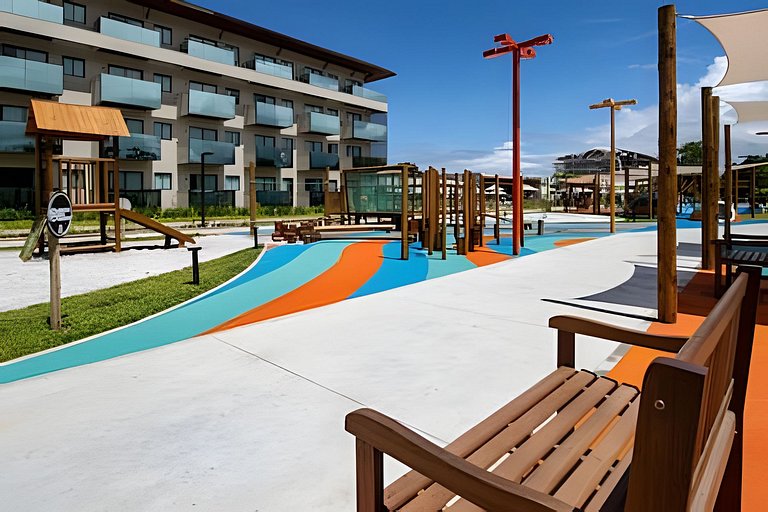Apartamento a pie de playa en resort con piscina privada por