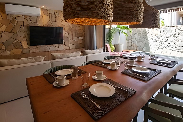 Casa con 3 suites, piscina e hidromasaje para hasta 9 person