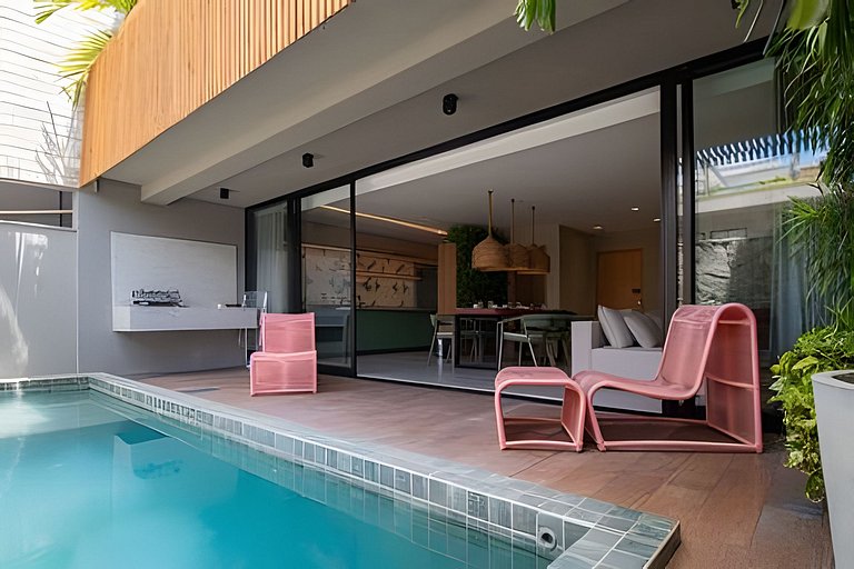 Casa con 3 suites, piscina e hidromasaje para hasta 9 person