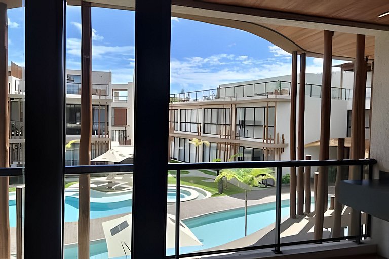 Dúplex en urbanización cerrada, a 150m de la playa para 6 pe