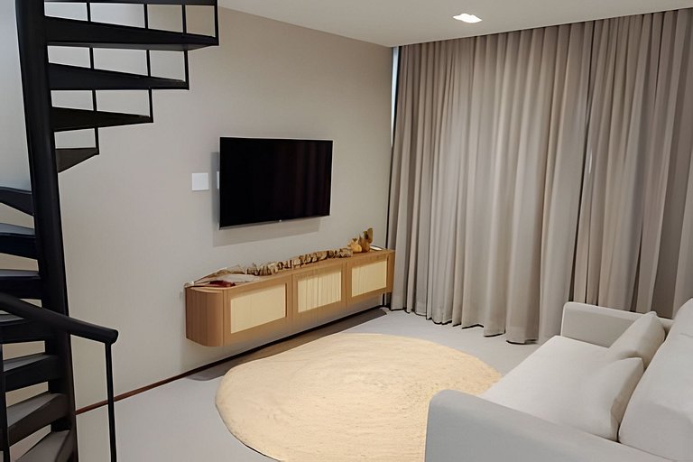 Duplex em Condomínio à 150m da praia para 06 pessoas by MME