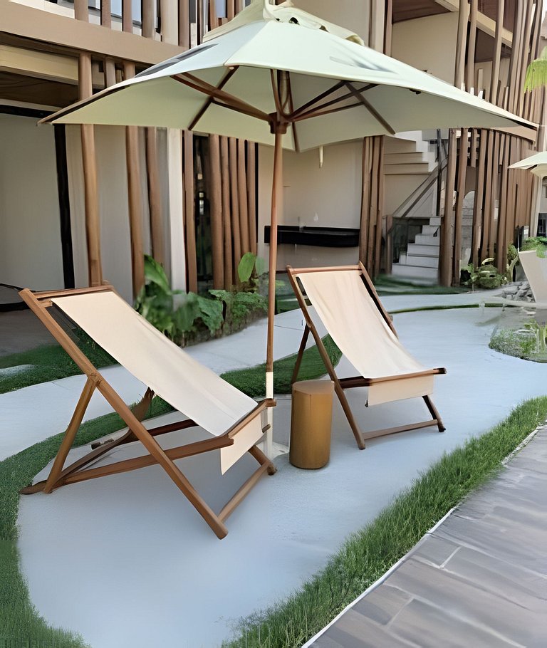 Duplex in a gated community, 150m from the beach to 6 people