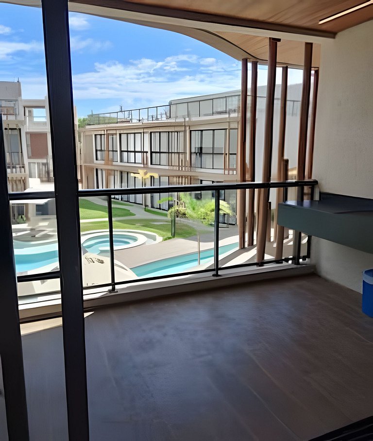 Duplex in a gated community, 150m from the beach to 6 people