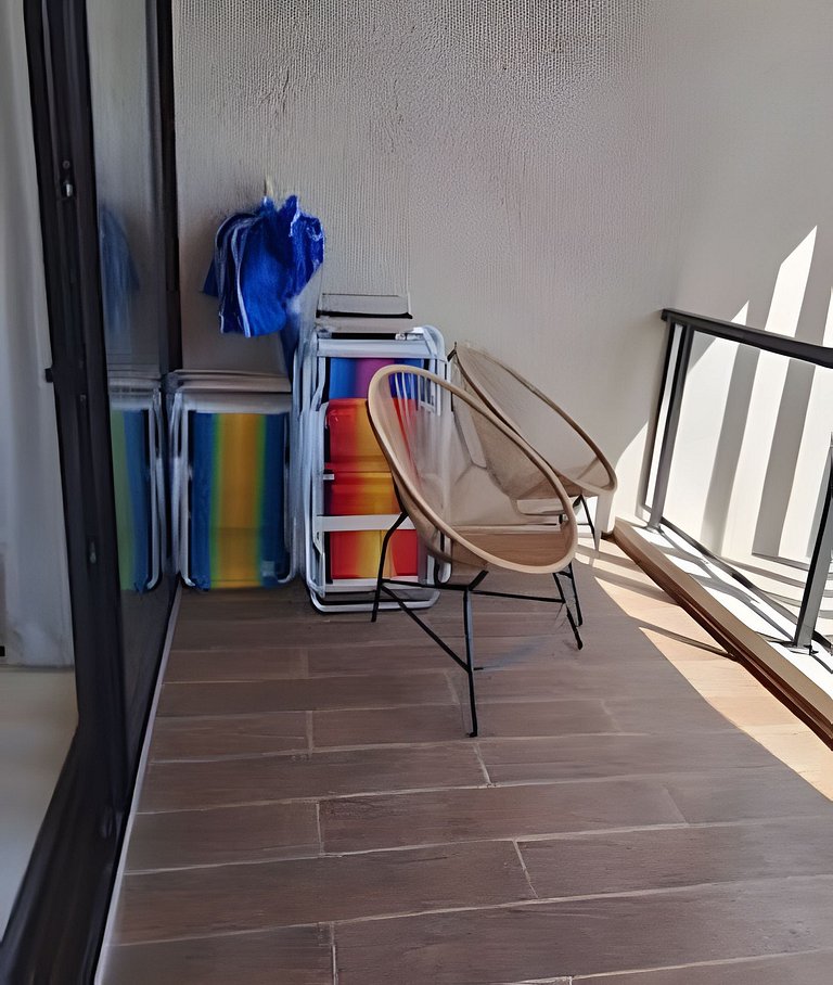 Duplex in a gated community, 150m from the beach to 6 people