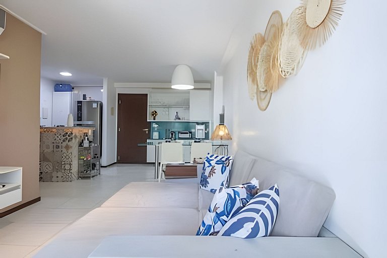 Apartamento Cond Pé na Areia com Varanda by MME