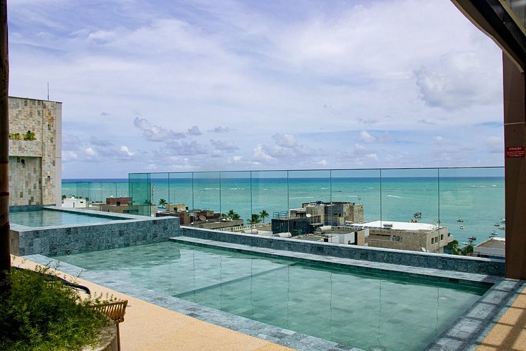 Apto 6 Pessoas 200m da praia e Piscina Vista Mar by MME