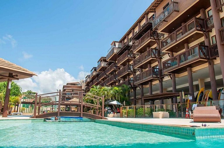 Apartamento Cond Pé na Areia com Varanda by MME
