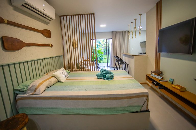 Studio Até 04  hóspedes Cond. Azuk Patacho