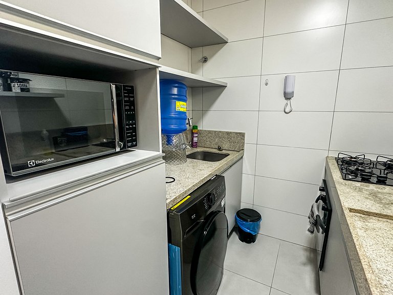 Apartamento a pie de playa en resort con piscina privada por