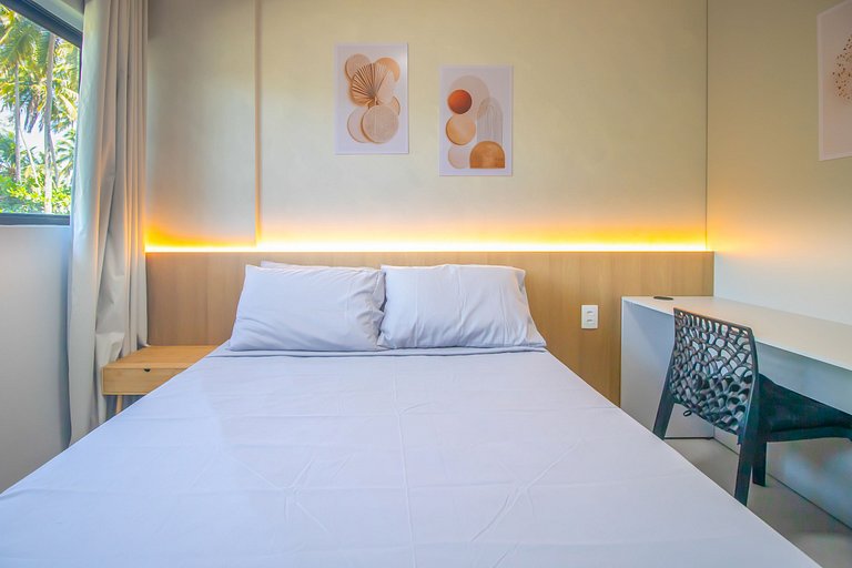 Apartamento a pie de playa en resort con piscina privada por