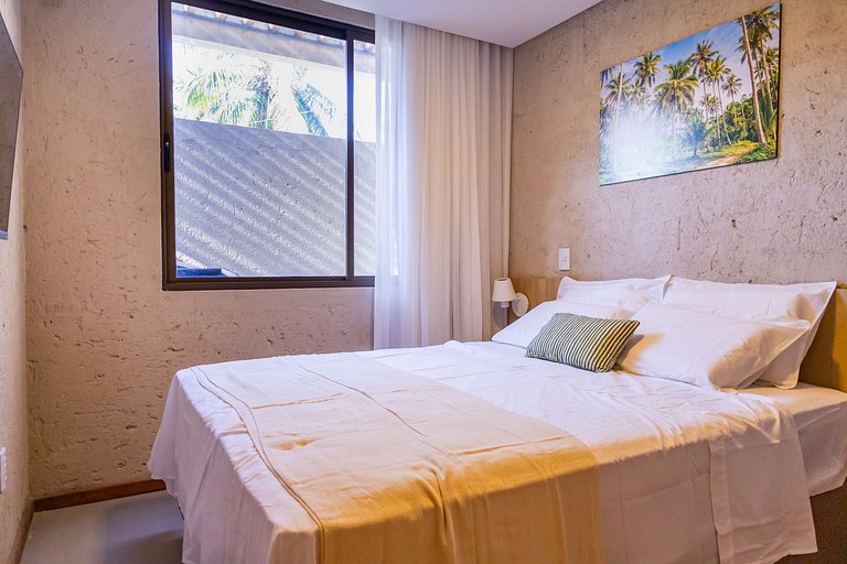 Apto com piscina privativa no Villa Anahí, a 300 m da praia