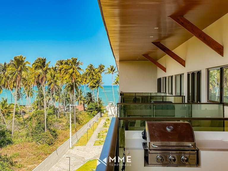 Beachfront Apartment with Sea View in Ipioca by MME