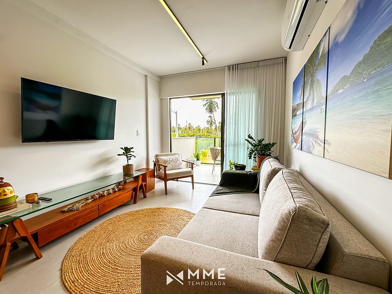 Apartment with balcony and sea view, Ipioca by MME