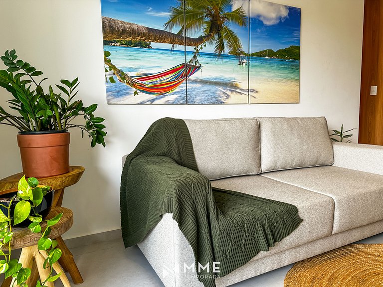 Apartment with balcony and sea view, Ipioca by MME