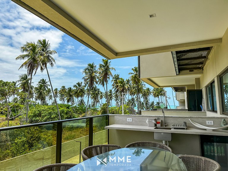 Apartment with balcony and sea view, Ipioca by MME