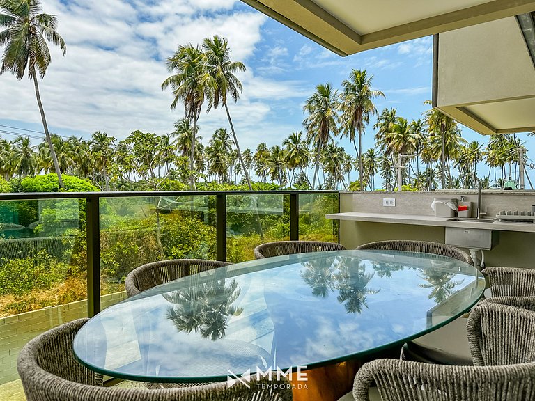 Apartment with balcony and sea view, Ipioca by MME